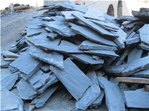 Black Irregular Flagstone, Black Slate Crazy Paving