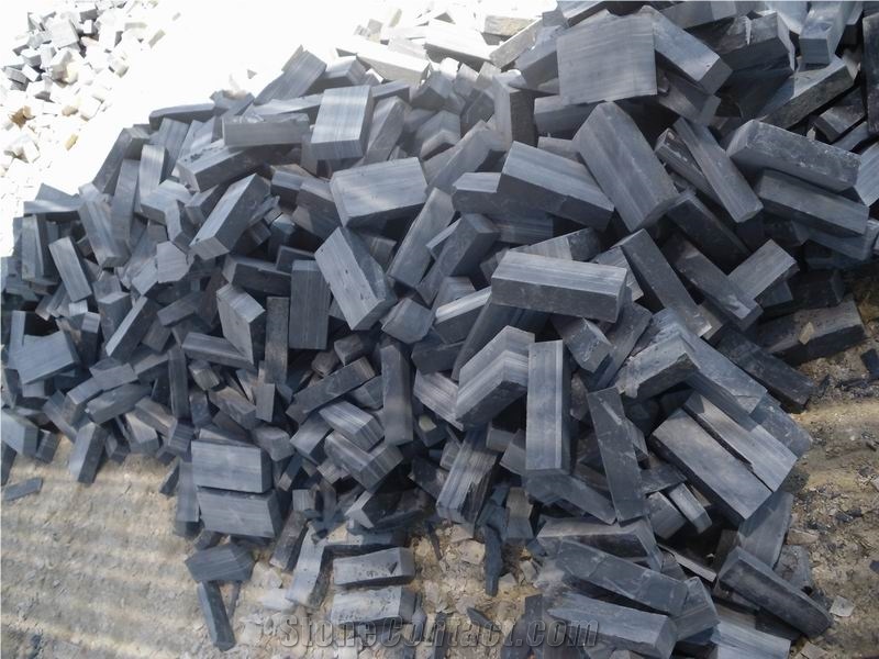Black Mushroom Slate Tiles,Exterior Walling Cladding Tiles