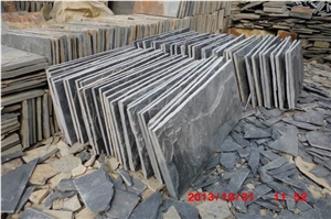 Black Mushroom Slate Tiles,Exterior Walling Cladding Tiles