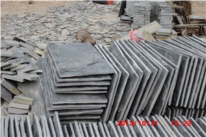 Black Mushroom Slate Tiles,Exterior Walling Cladding Tiles