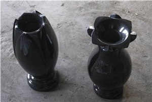 Shanxi Black Vase, Tombstone and Monument Accessories