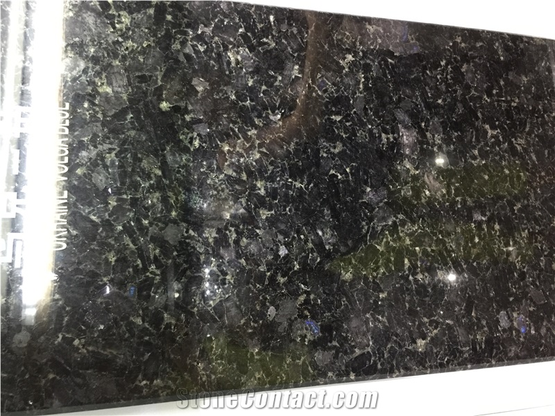 Blue Volga Granite Slab & Tile, Ukraine Blue Granite,Blue Granite Polished