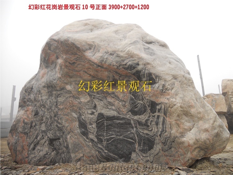 Landscaping Stone, Multicolor Red Granite Gates & Fence