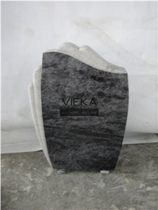 Olive Green Granite Tombstone & Monument,Memorials, German Style Vert Olive,Verde Olive,Verde Maritaca-Oliva,Namaqualand Green Polished Headstone