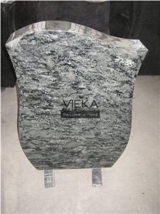Olive Green Granite Tombstone & Monument,Memorials, German Style Vert Olive,Verde Olive,Verde Maritaca-Oliva,Namaqualand Green Polished Headstone