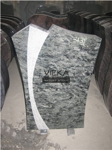 Olive Green Granite Tombstone & Monument,Verde Olive Granite Gravestone German Style Vert Olive