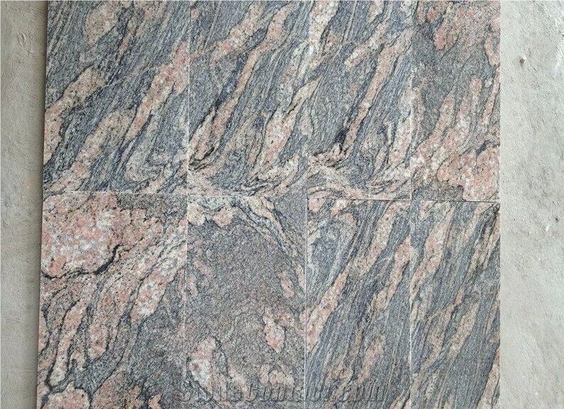 China Hebei Juparana Granite Slabs Tiles