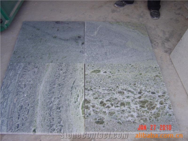 China Laiyang Green Marble Slabs & Tiles