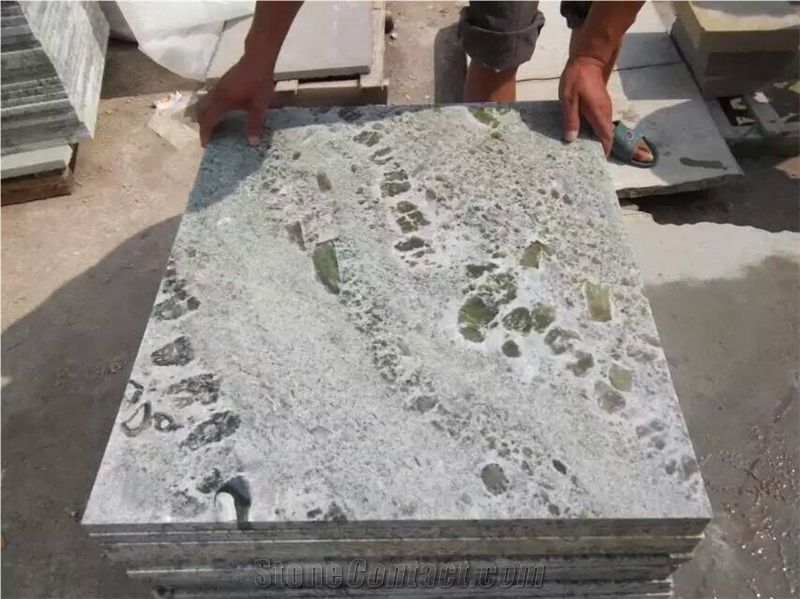 China Laiyang Green Marble Slabs & Tiles