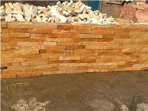 Desert Golden Sandstone Culture Stone Wall Panel