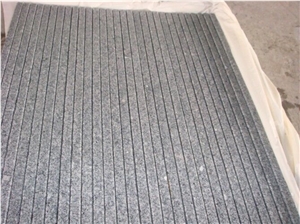 G603 Cheap Grey Granite Grooved Steps Stairs