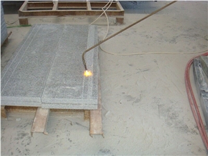G603 Cheap Grey Granite Grooved Steps Stairs