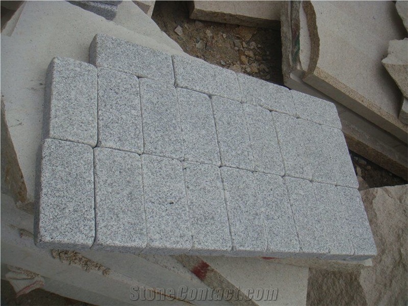 G603 Grey Granite Tumbled Antique Cobble Stone