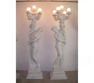 Marble Carving Streetlight