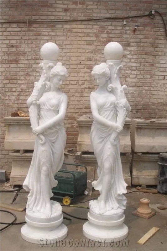 Marble Carving Streetlight