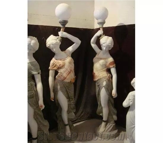 Marble Carving Streetlight