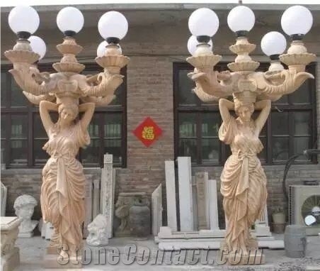 Marble Carving Streetlight