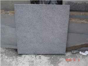 New G684 Black Basalt Bushhammered Surface
