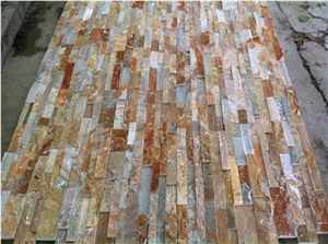 P014 Yellow Slate Culture Stone Wall Cladding