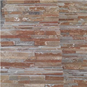 P014 Yellow Slate Culture Stone Wall Cladding