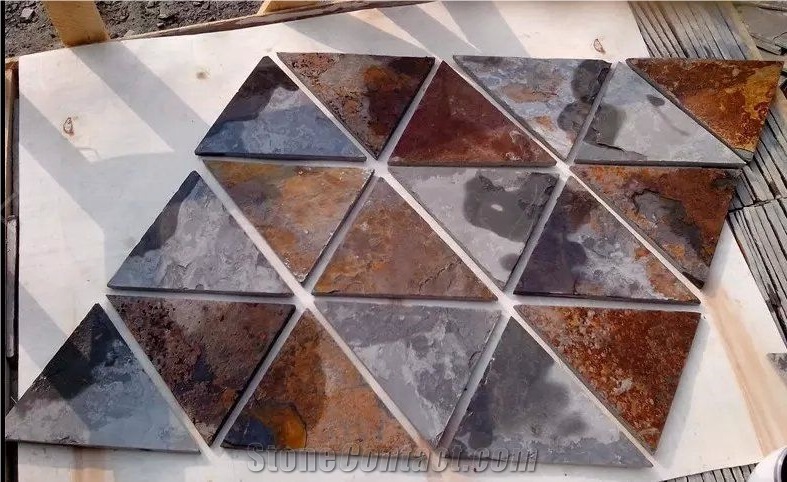 Rusty Slate Net Paste Paving Flagstones