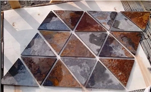 Rusty Slate Net Paste Paving Flagstones