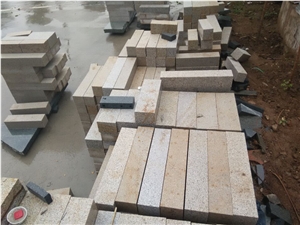 Shandong G350 Wenshang Rusty Granite Cube Stone