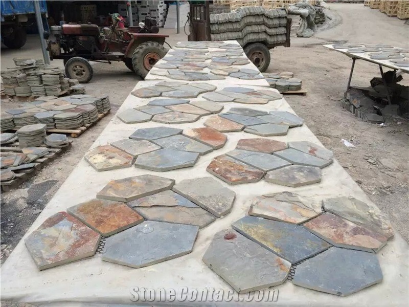 Slate Flagstone Net Pasting Mesh Flooring Paving