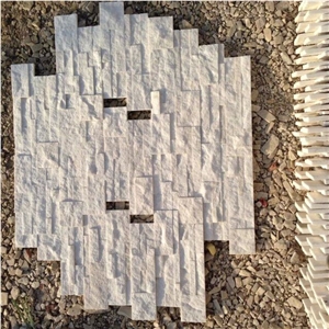 White Quartzite Z Shape Culture Stone
