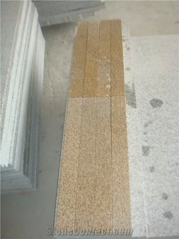 Yellow Granite G350 Bushhammered Curbstone