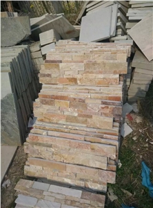 Yellow Slate Culture Stone Stacked Stone Veneer