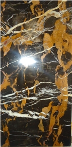 High Quality Double Polished Black & Gold Marble Slabs 30x60 2 Cm,Black Gold Marble Slabs & Tiles