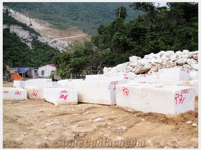 Flawless White Marble Blocks