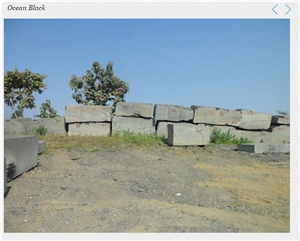 Ocean Black Phyllite Blocks, India Black Phyllite
