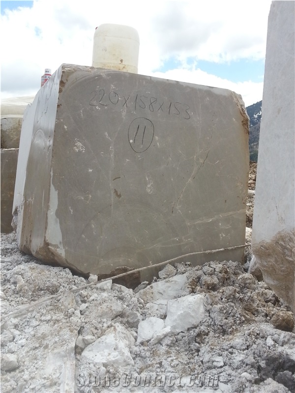 Beysehir Anamas Olive Marble Blocks, Olive Maron Marble Block