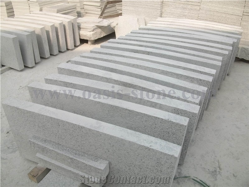 G603 Light Grey Granite Kerb Stone