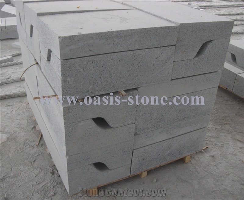 G603 Light Grey Granite Kerb Stone