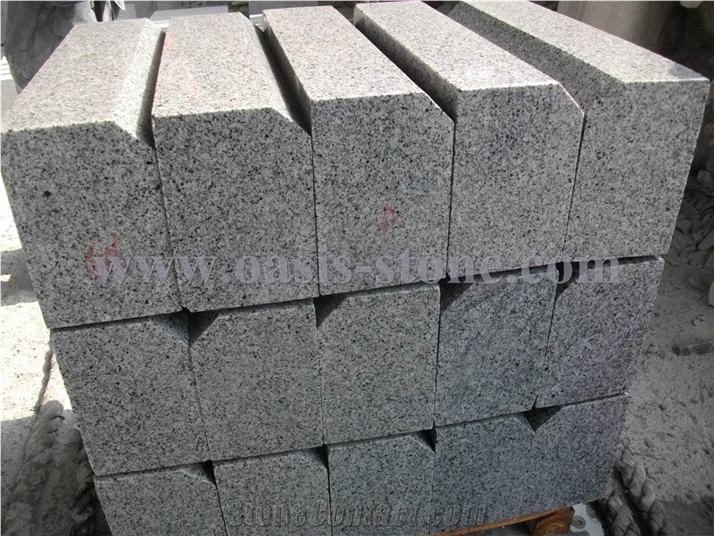 G603 Light Grey Granite Kerb Stone