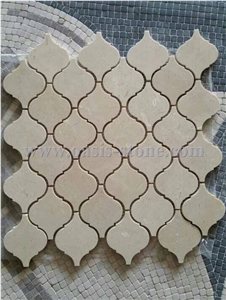 Yellow Sandstone Mosaic,Basketweave Mosaic