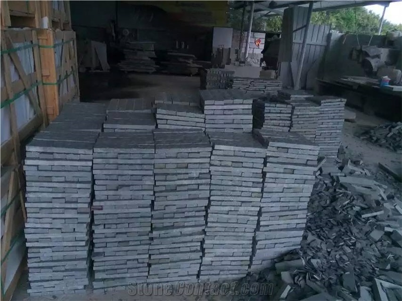 Chinese Natural G654 Dark Grey Granite Mushroomed Wall Cladding Stone,G654 Dark Grey Granite Mushroom Stone Wall Tiles,Cheap Mushroom Stone Wall Tiles,Natural Wall Tiles