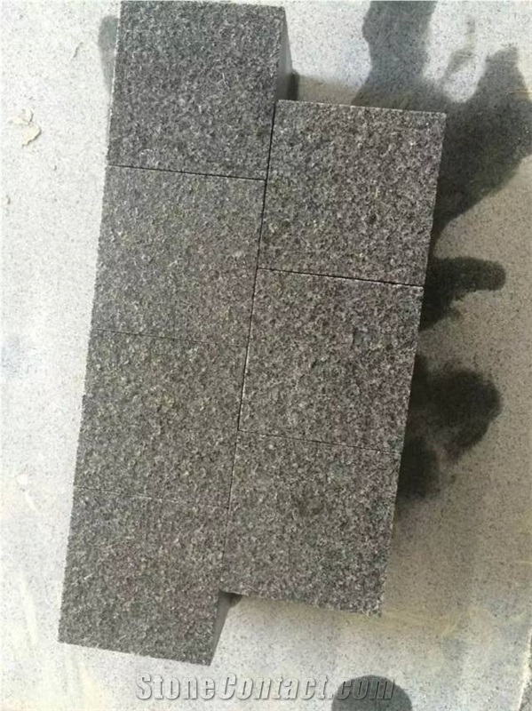 G654 Dark Grey Granite Cube Stone,China Dark Grey Granite Paving Stone for Outside