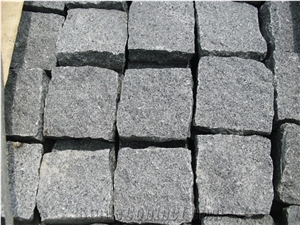 G654 Granite Cube Stone,Padang Dark Paving Stone,G654 Grey Granite Cobble Stone