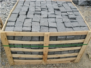 G654 Granite Cube Stone,Padang Dark Paving Stone,G654 Grey Granite Cobble Stone