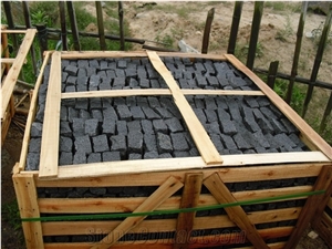G654 Granite Cube Stone,Padang Dark Paving Stone,G654 Grey Granite Cobble Stone