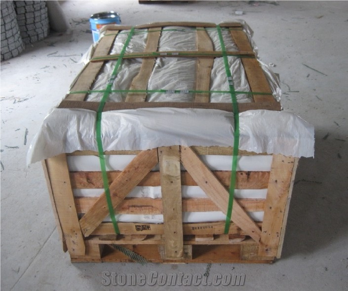 Dayang Red Granite Paving Stone on Fan Mesh, China Red Granite Exterior Paving Pattern Pavers for Courtyard/Driveway/Garden Stepping/Walkway