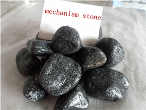 Fargo Black Granite Pebble Stone, Black Granite Mechanism Pebble Stones, Snow in Black Granite Pebble & Gravel