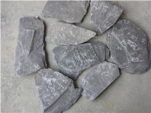 Fargo Black Random Flagstone, Chinese Black Slate Irregular Flagstone, Slate Flagstone Patio for Wall/Walkway/Road Paving, Hebei Black Slate Flagstone Patio