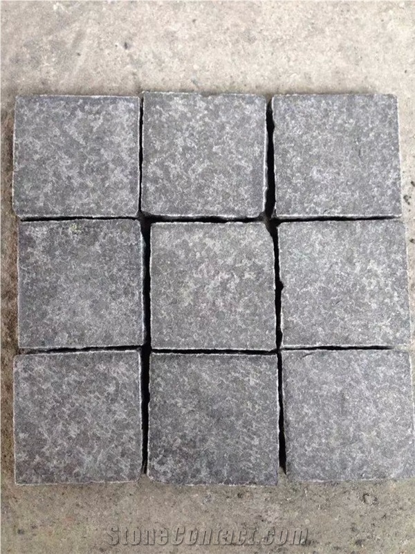 Fargo Exterior Cube/Cobble Stone, G684 Paving Setts, Chinese Black Basalt Paving Stone, Fuding Black Paving for Garden/Driveway/Walkway/Courtyard Road