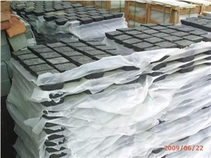 Fargo Exterior Cube/Cobble Stone, G684 Paving Setts, Chinese Black Basalt Paving Stone, Fuding Black Paving for Garden/Driveway/Walkway/Courtyard Road