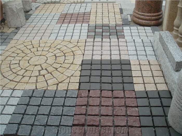 Fargo Exterior Stone Patterns,Chinese Granite G654/China Impala/Padang Dark/Sesame Black Patio Pavers, Courtyard Road/Garden Paving